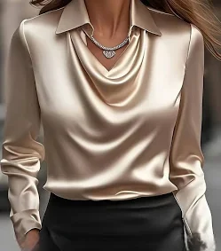 Flowy Satin Blouse